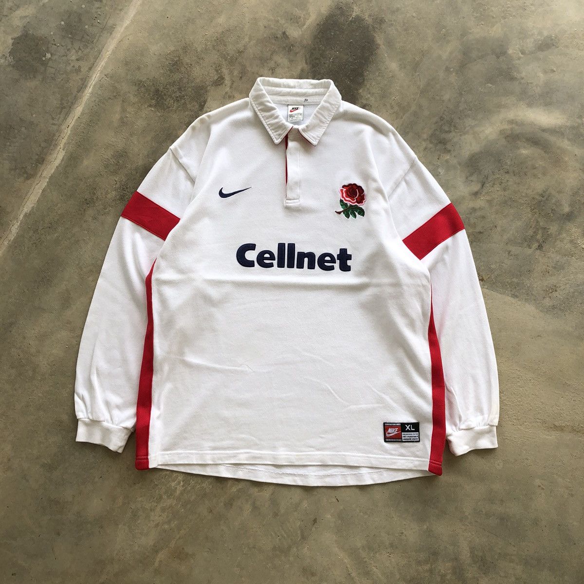 Nike × Vintage NIKE Vintage 90s England Rugby League Polo Shirt Size US XL / EU 56 / 4 - 1 Thumbnail