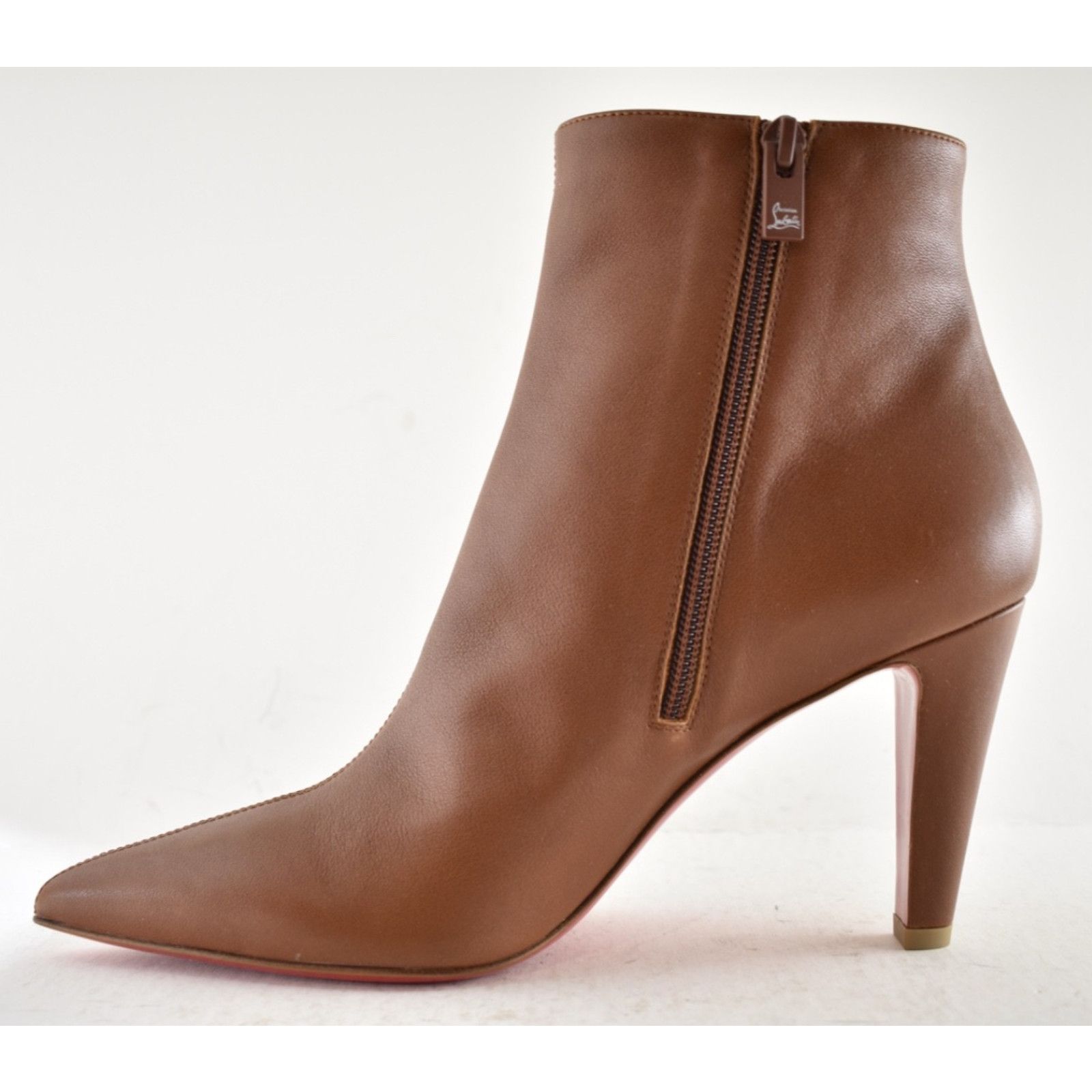 Christian Louboutin Christian Louboutin Vibella Booty 85 Brown Bootie 40.5 Size US 10.5 / IT 40.5 - 14 Thumbnail