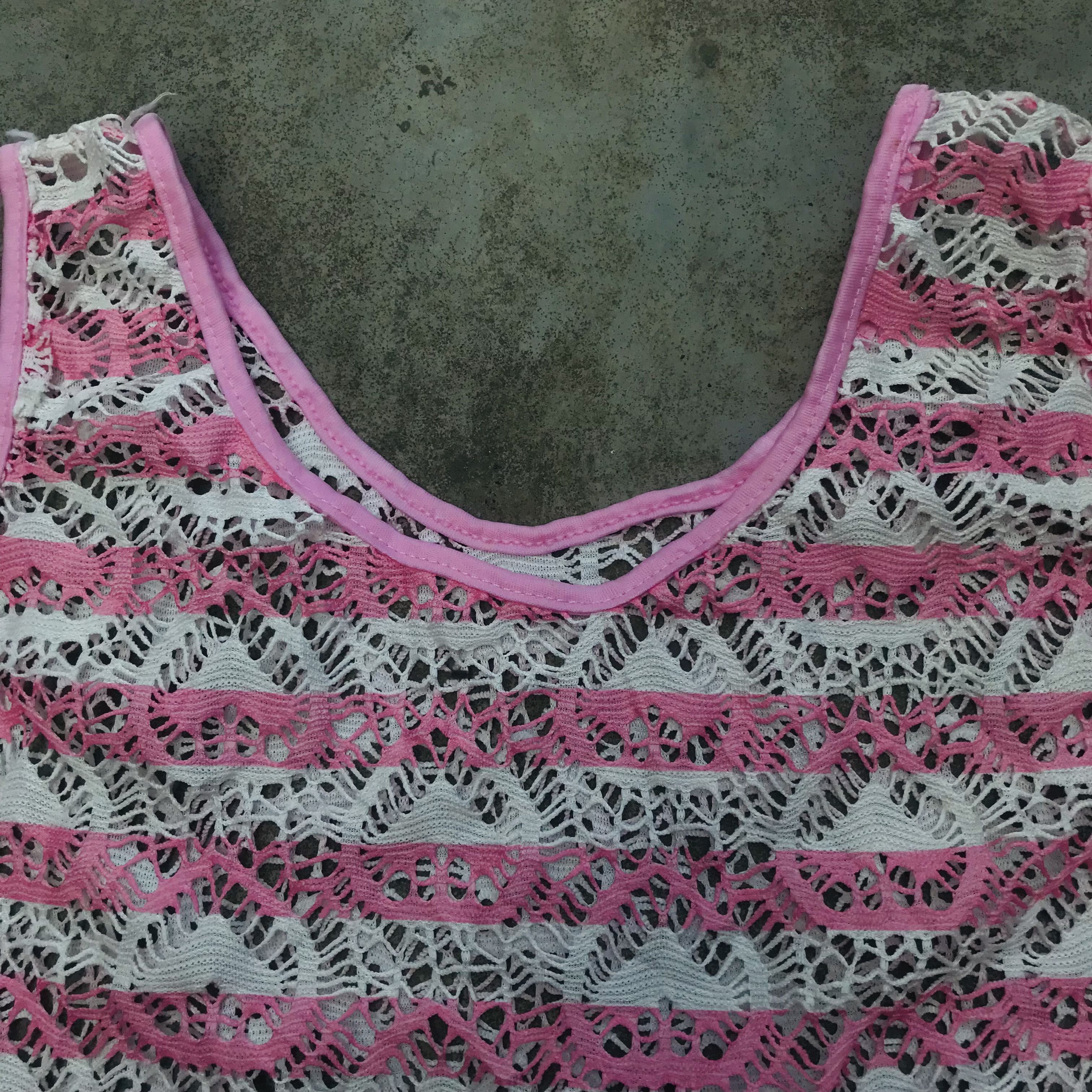 Japanese Brand × Vintage Japanese Floral Net Tank Top Size S / US 4 / IT 40 - 2 Thumbnail