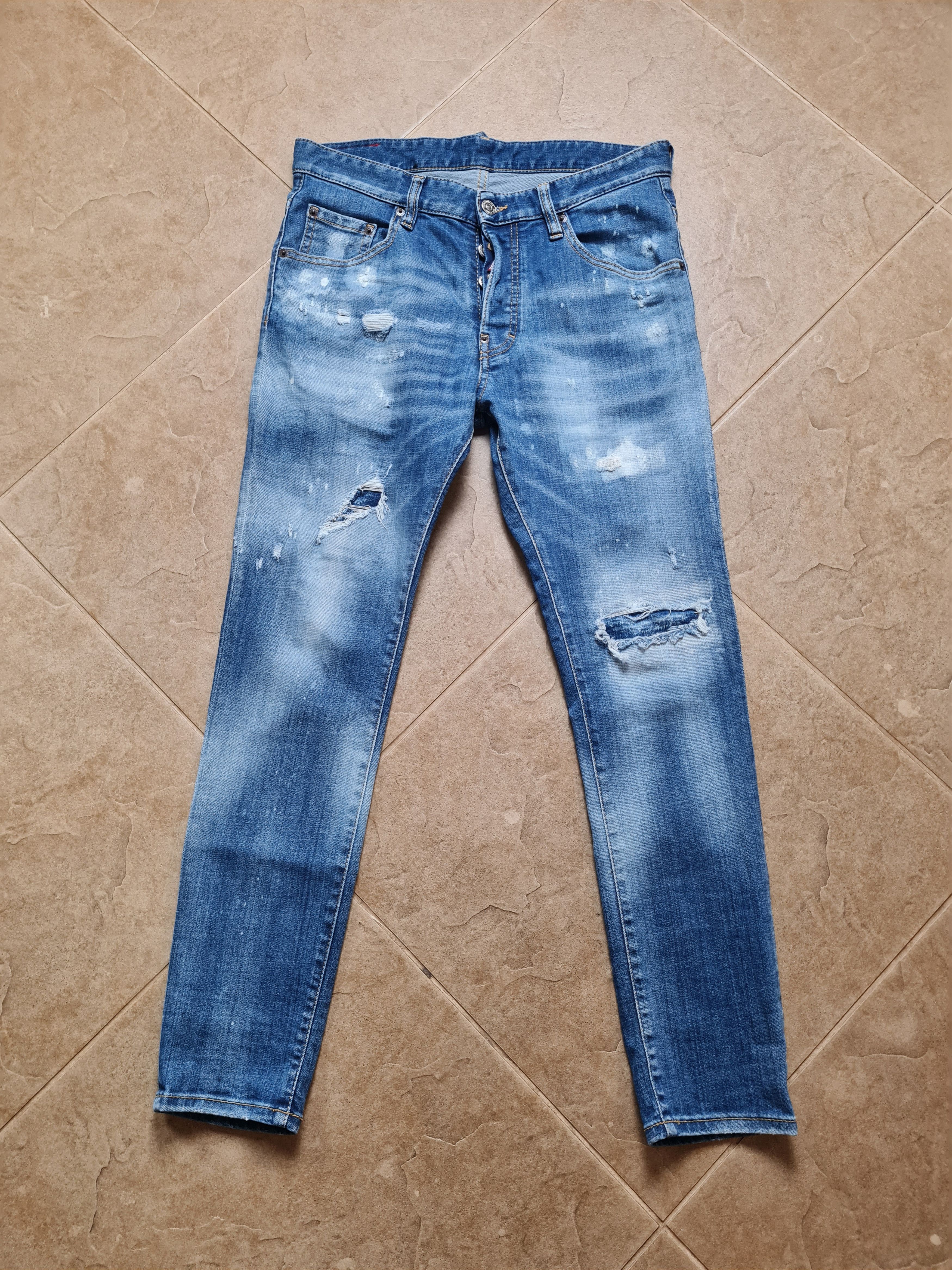 Dsquared2 Denim DSQUARED2 Jeans Skater Damaged Denim Pants sz 46 Size US 30 / EU 46 - 2 Thumbnail