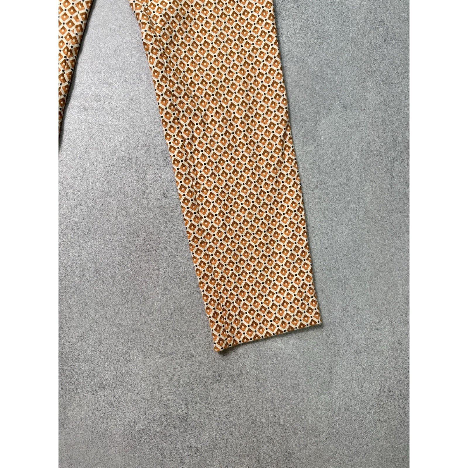 Weekend Max Mara WEEKEND MAX MARA Orange Patterned Papaya Trousers Size 26" / US 2 / IT 38 - 5 Thumbnail