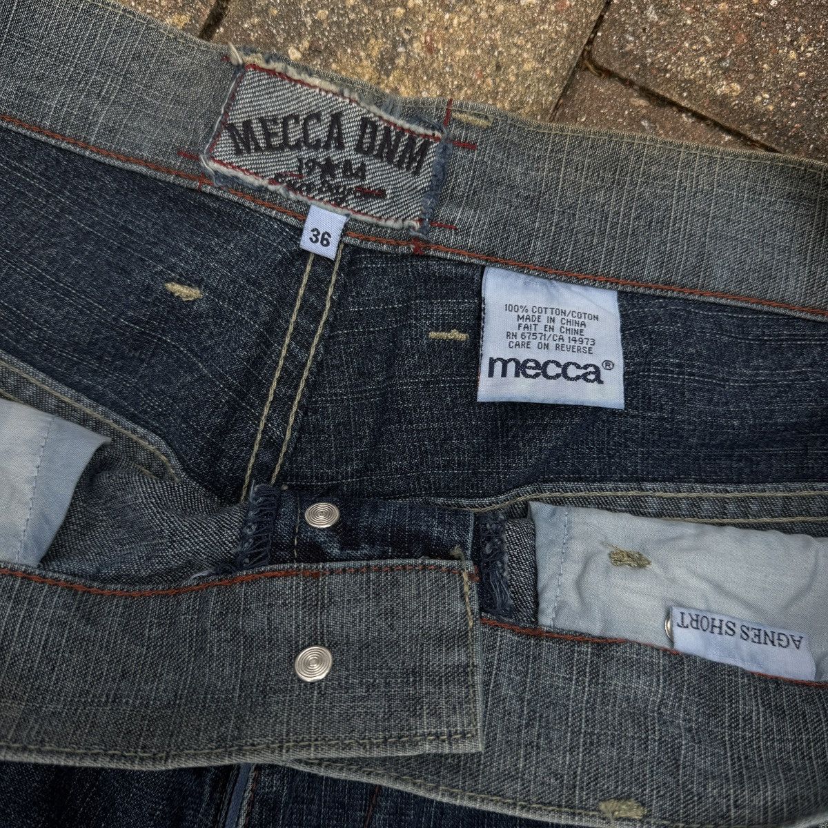 Mecca Y2K Baggy Mecca Denim Technical Jorts Size US 36 / EU 52 - 3 Thumbnail