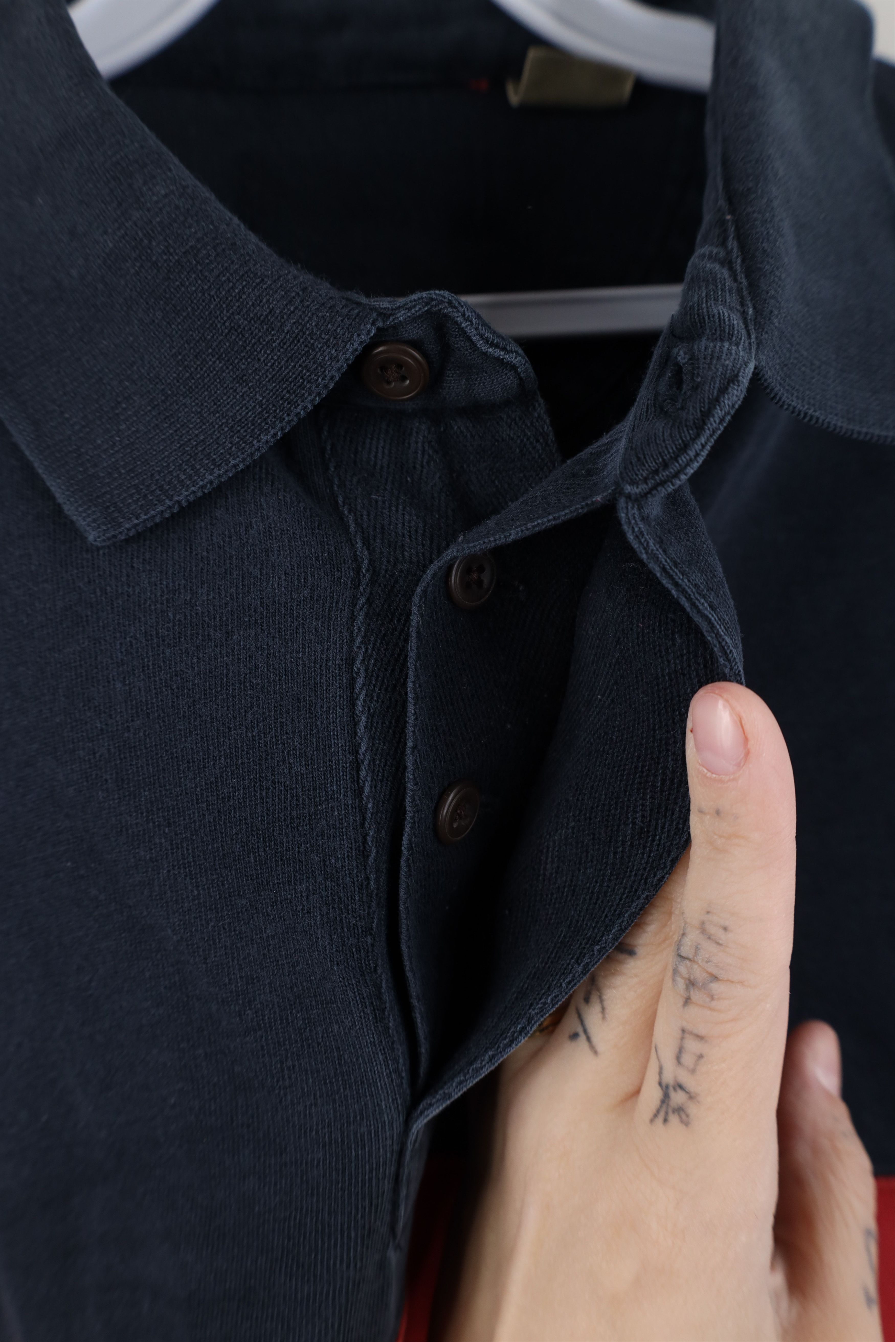Vintage Vintage 90s Streetwear Block Heavy Long Sleeve Rugby Polo Size US M / EU 48-50 / 2 - 5 Thumbnail