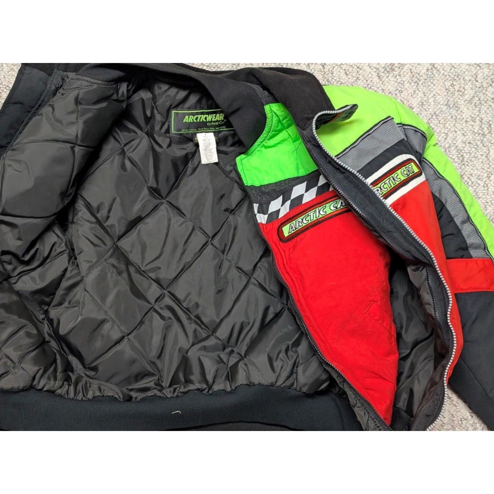 Vintage VINTAGE Arctic Cat USA made 2-in-1 Jacket Snowmobile Men S Flames USA Made ARCTIC CAT Size US S / EU 44-46 / 1 - 7 Thumbnail
