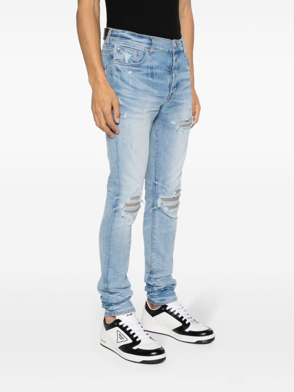 Amiri oc11z0425 MX1 Jeans in Light Blue Size US 33 - 3 Thumbnail