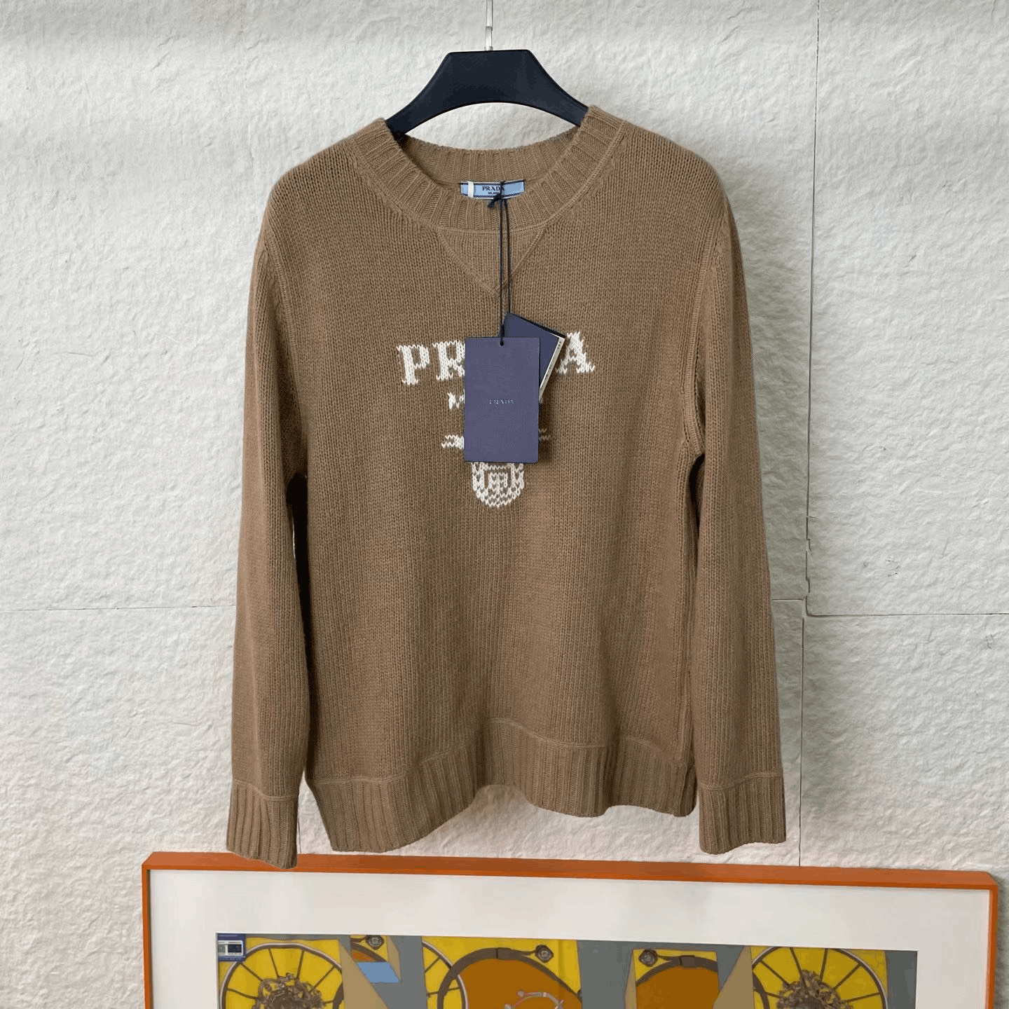 Prada Prada Khaki Cashmere Knit Sweater Size XS / US 0-2 / IT 36-38 - 1 Thumbnail