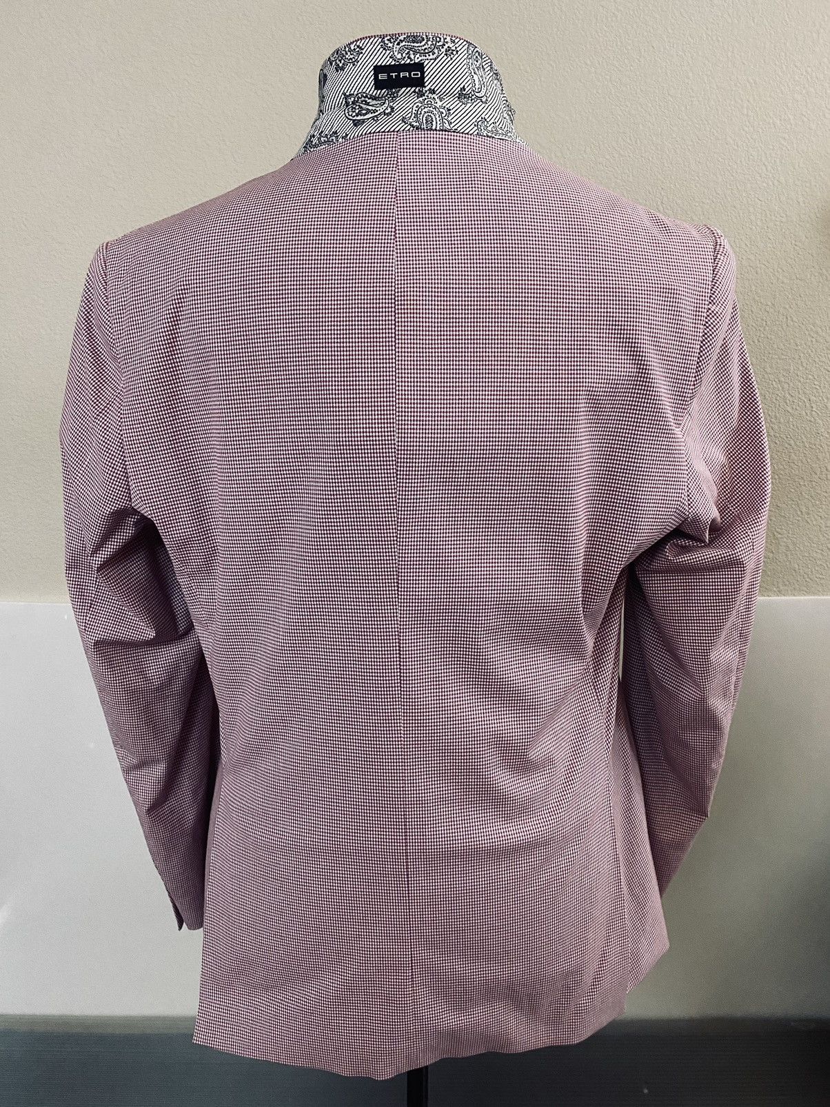 Etro Etro red check 2 Btn 007 safari leisure jacket nwt Size 42R - 10 Thumbnail