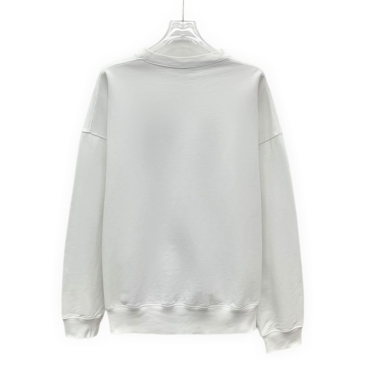 Balenciaga Balenciaga Paris White Long Sleeve Sweatshirt K26WX Size US S / EU 44-46 / 1 - 2 Thumbnail