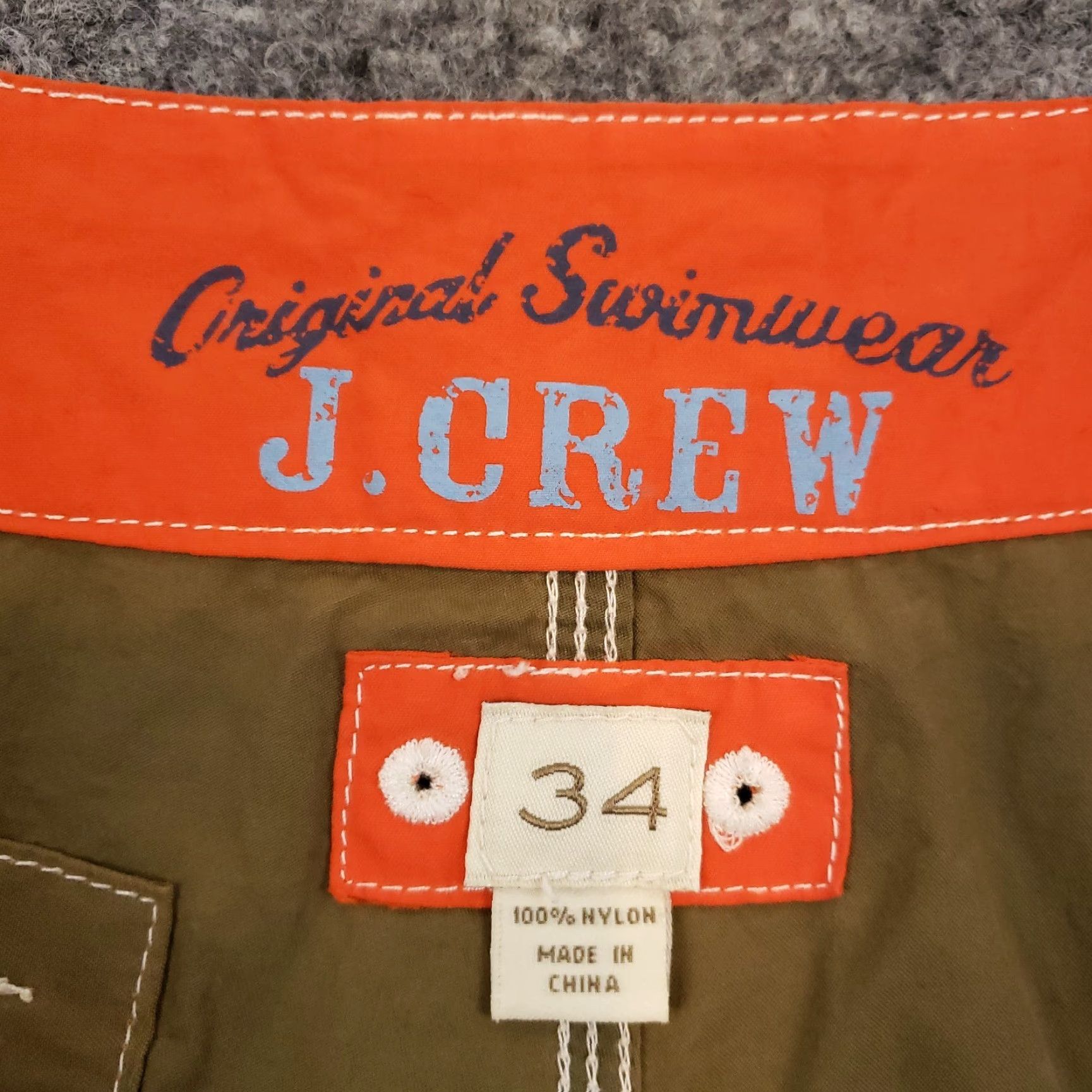 J.Crew J. Crew Shorts Mens Size 34 Brown Drawstring Beach Summer Board Casual Logo Size US 34 / EU 50 - 6 Thumbnail