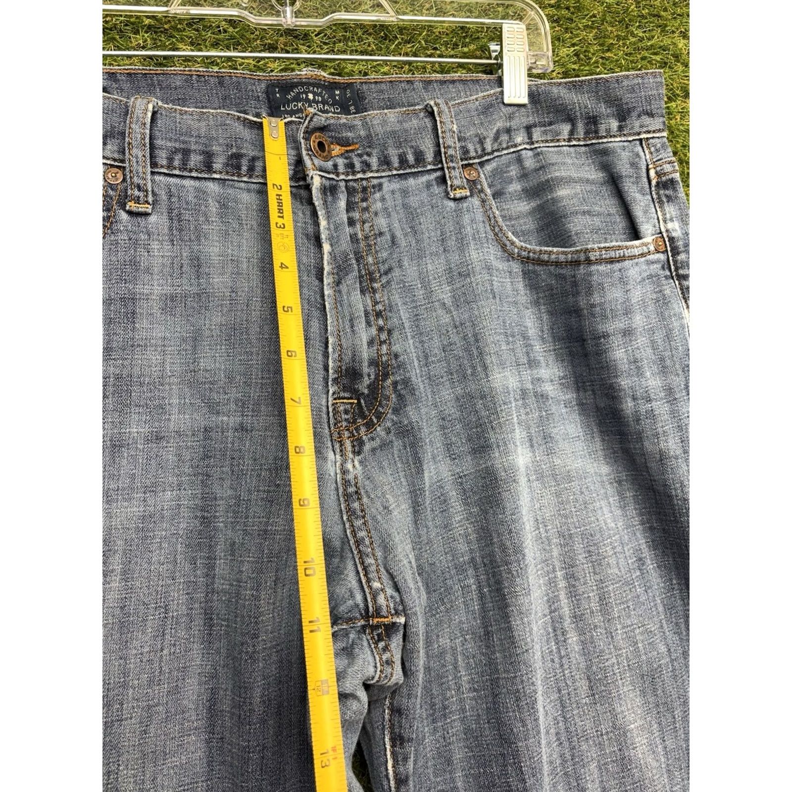 Lucky Brand Lucky Brand Jeans Mens 38x30 Blue 221 Original Straight Stretch Mid Rise Denim Shirt? Size US 38 / EU 54 - 4 Thumbnail