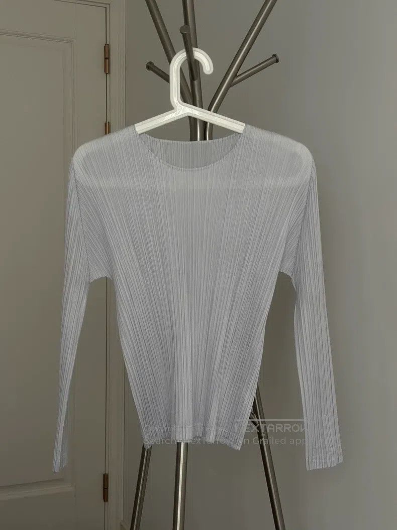 Issey Miyake Issey Miyake Crew Neck Long Sleeve Top Size L / US 10 / IT 46 - 2 Thumbnail
