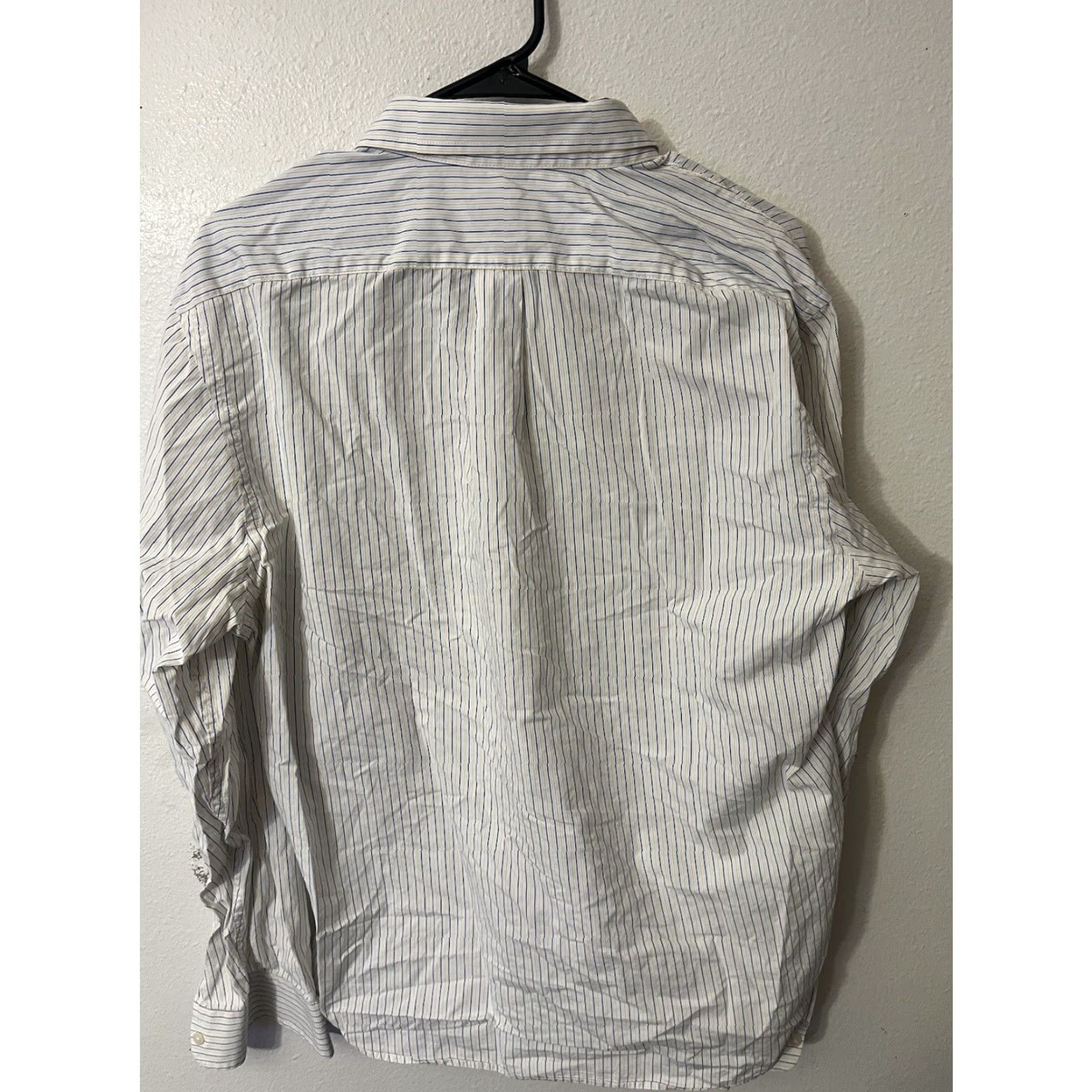 Gap Gap Shirt Mens L White Striped 100% Classic Cotton Button-Down Long Sleeve Athletic Fit Size US L / EU 52-54 / 3 - 3 Thumbnail