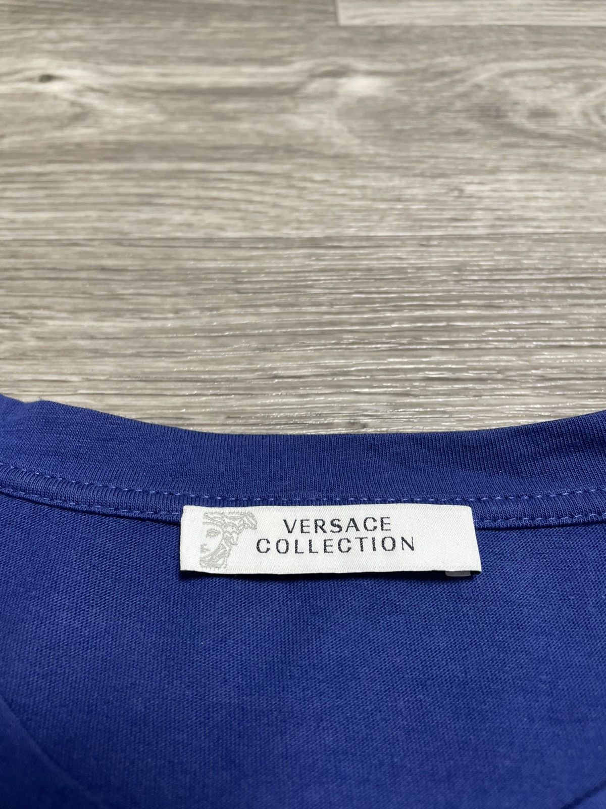 Versace Versace Collection Baroque Graphic Print Blue T-Shirt Size US XXL / EU 58 / 5 - 11 Thumbnail