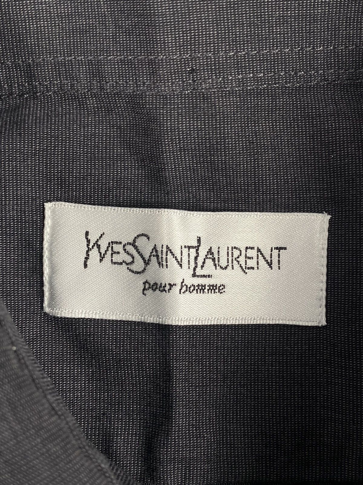 Yves Saint Laurent Yves Saint Laurent Classic Logo Button Up Cotton Shirt Size US XL / EU 56 / 4 - 8 Thumbnail