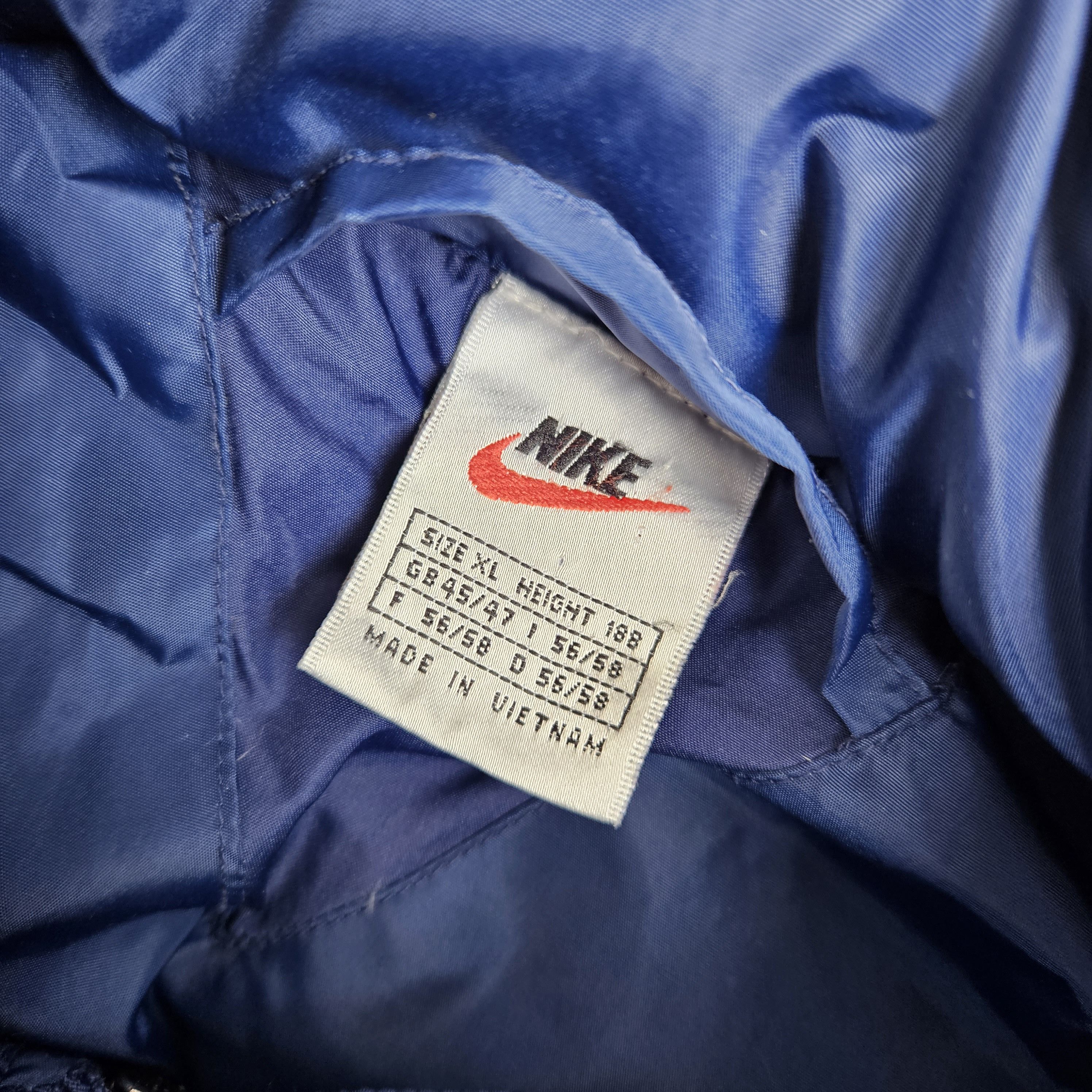 Nike × Vintage Vintage Nike Navy Puffer Swoosh Size US XL / EU 56 / 4 - 7 Thumbnail