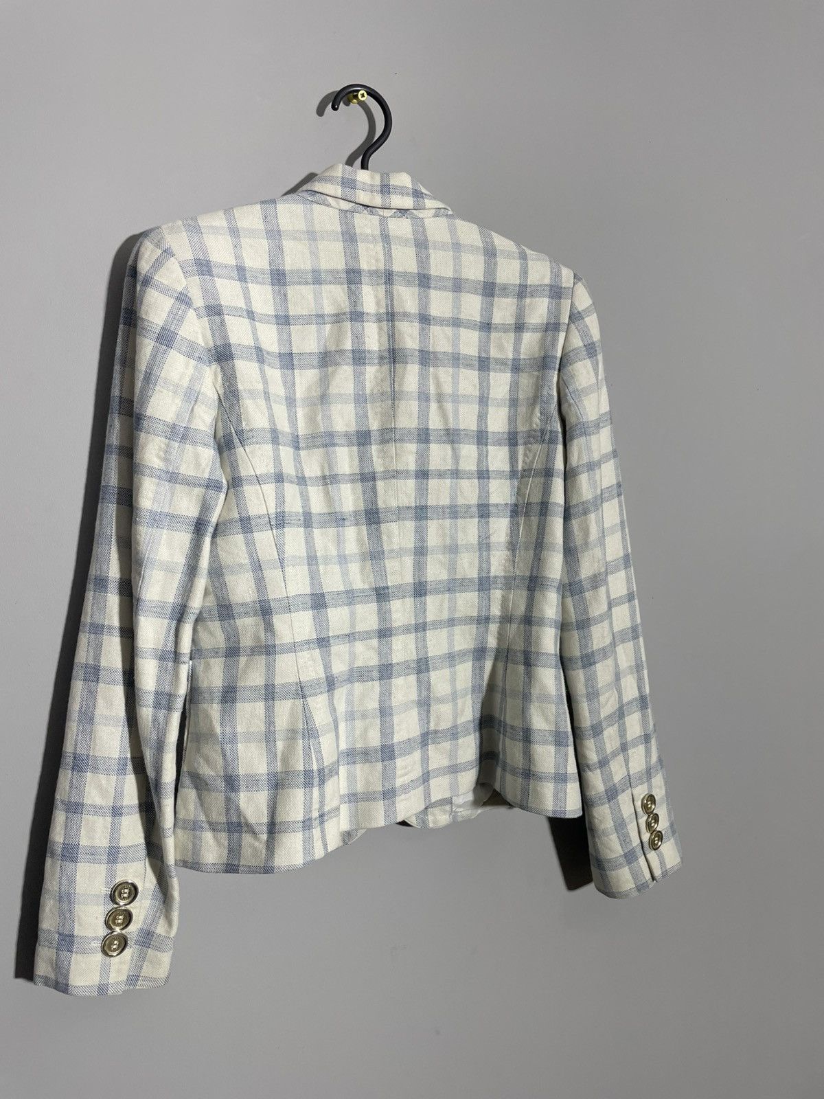 DAKS Daks London Check Pattern Cotton Blazer Size M / US 6-8 / IT 42-44 - 8 Thumbnail