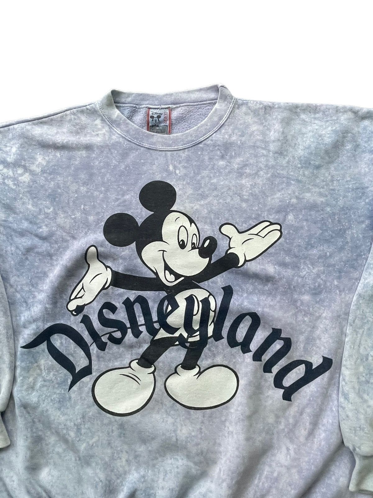 Disney Vintage Mickey Mouse Disneyland Bleached Sweatshirt Size US XXL / EU 58 / 5 - 3 Thumbnail