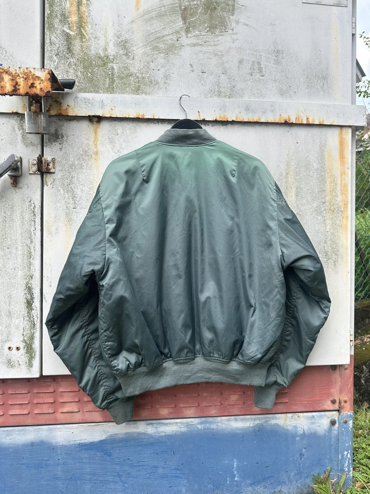 Vintage 🪖Vintage Faded MA-1 Man Intermediate Phantom Bomber Jacket Size US XL / EU 56 / 4 - 8 Thumbnail