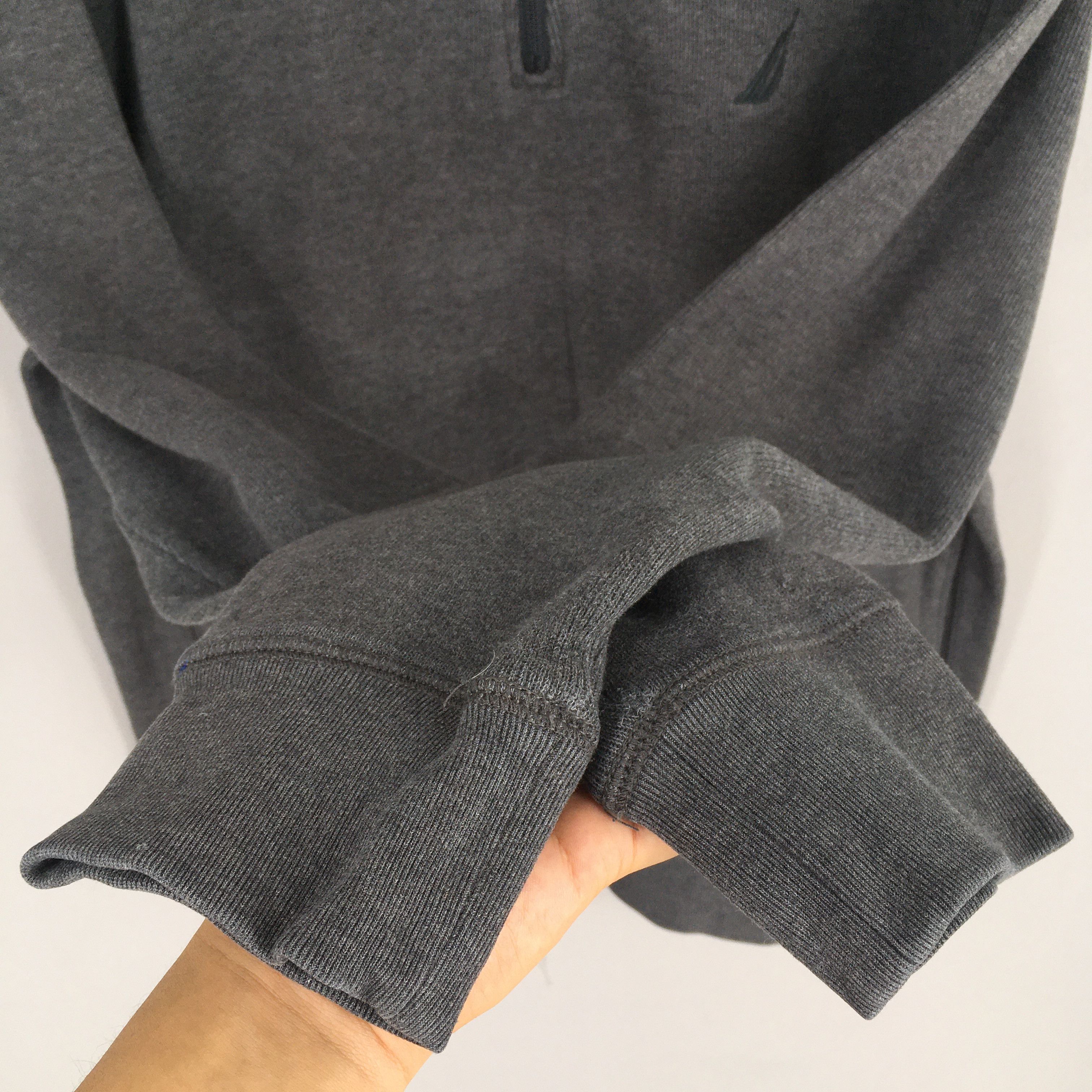 Nautica Vintage 90s Nautica Gray Women Sweatshirt Large Size L / US 10 / IT 46 - 5 Thumbnail
