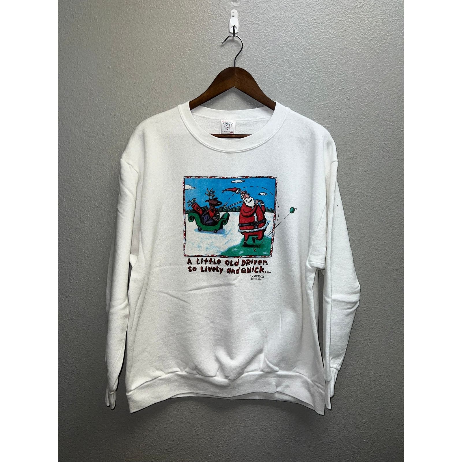 Delta 90s A Little Old Driver Santa Christmas Winter Sweatshirt XL Size US XL / EU 56 / 4 - 1 Thumbnail