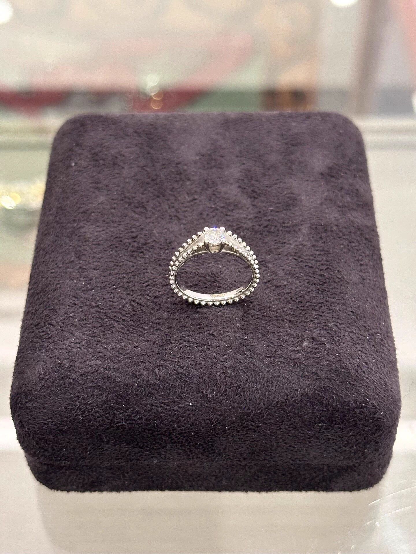 Van Cleef & Arpels VC&A Estelle 0.3ct EVVS1 Diamond Pt Ring 49 new Size ONE SIZE - 1 Thumbnail
