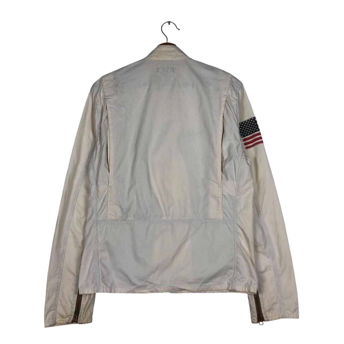 Polo Ralph Lauren Biker Jacket Zipper Ralph Lauren Mfg Polo Jeans Company Flag Size US M / EU 48-50 / 2 - 9 Thumbnail