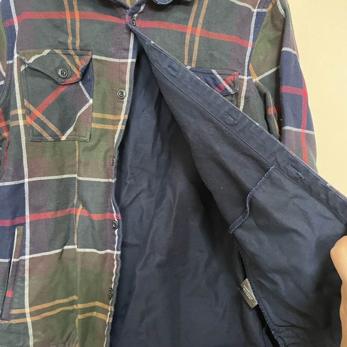 Barbour Vintage Barbour Overshirt Button Up Jacket bomber flannel Size US L / EU 52-54 / 3 - 6 Thumbnail