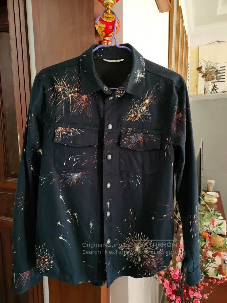 Valentino Valentino Starry sky pyrotechnic denim jacket Size US M / EU 48-50 / 2 - 2 Thumbnail
