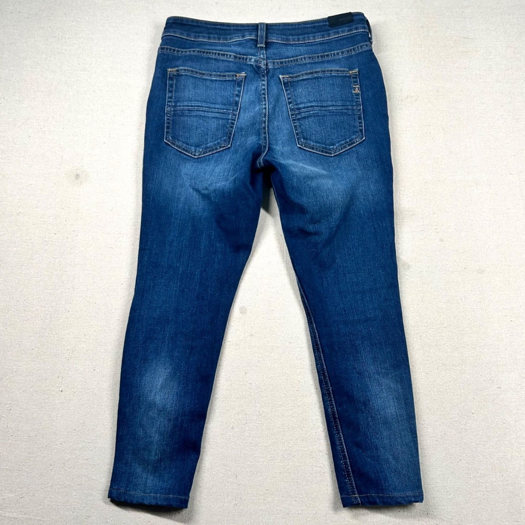 Ariat Ariat Jeans Womens High Rise Skinny Capri Premium Italian Denim Equestrian Blue Dark 28R Size 28" / US 6 / IT 42 - 2 Thumbnail
