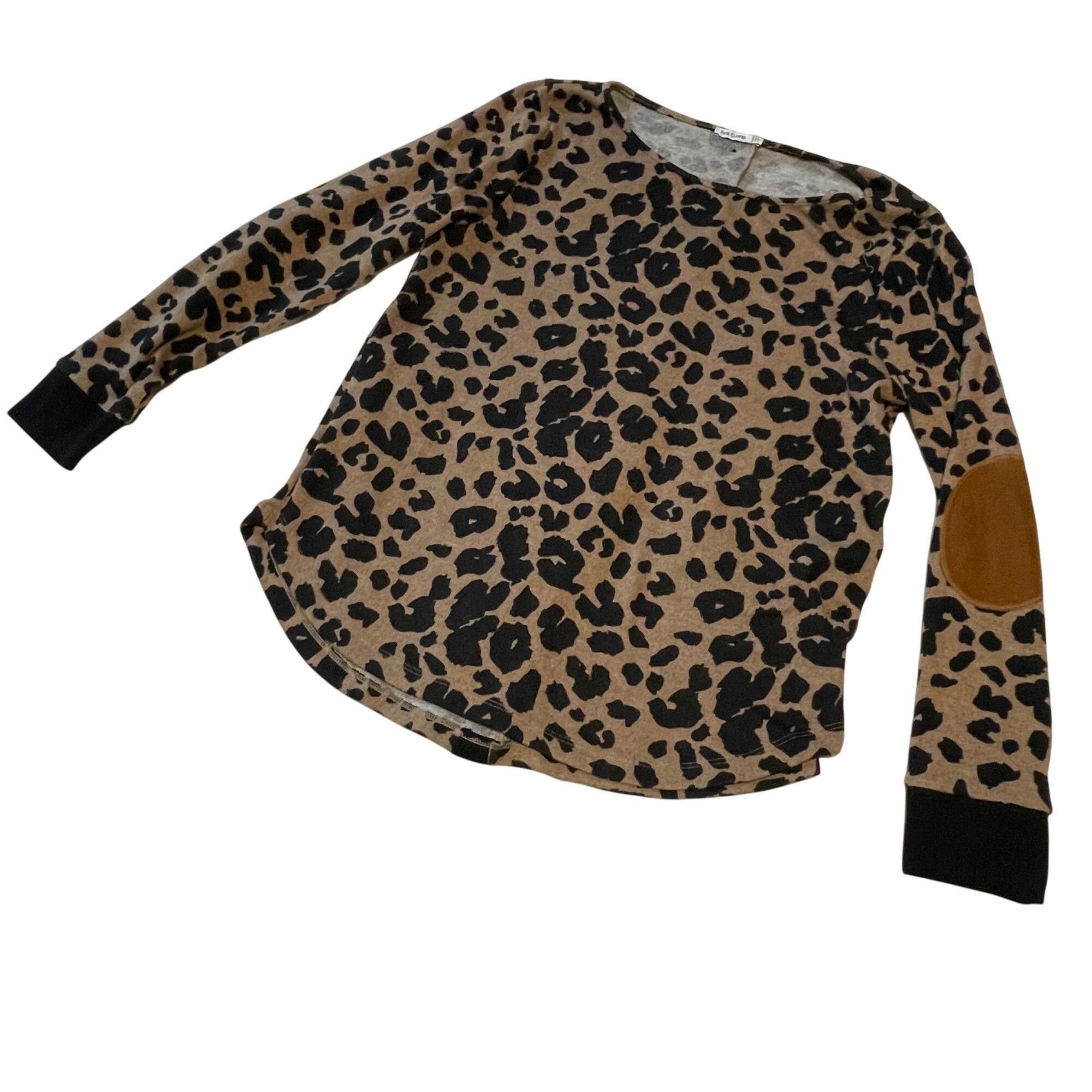 Other Leopard Large Petite Long Sleeve Top Faux Suede Elbow Pink C Size L / US 10 / IT 46 - 2 Thumbnail
