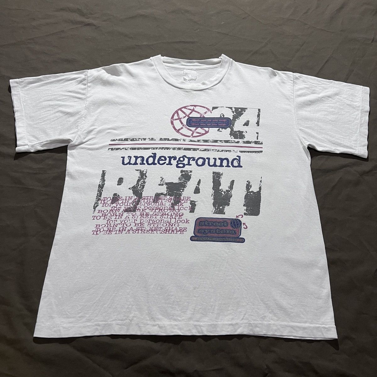 Rap Tees Vintage Underground Beat Tee Hiphop Rap graphic streetwear Size US L / EU 52-54 / 3 - 2 Thumbnail