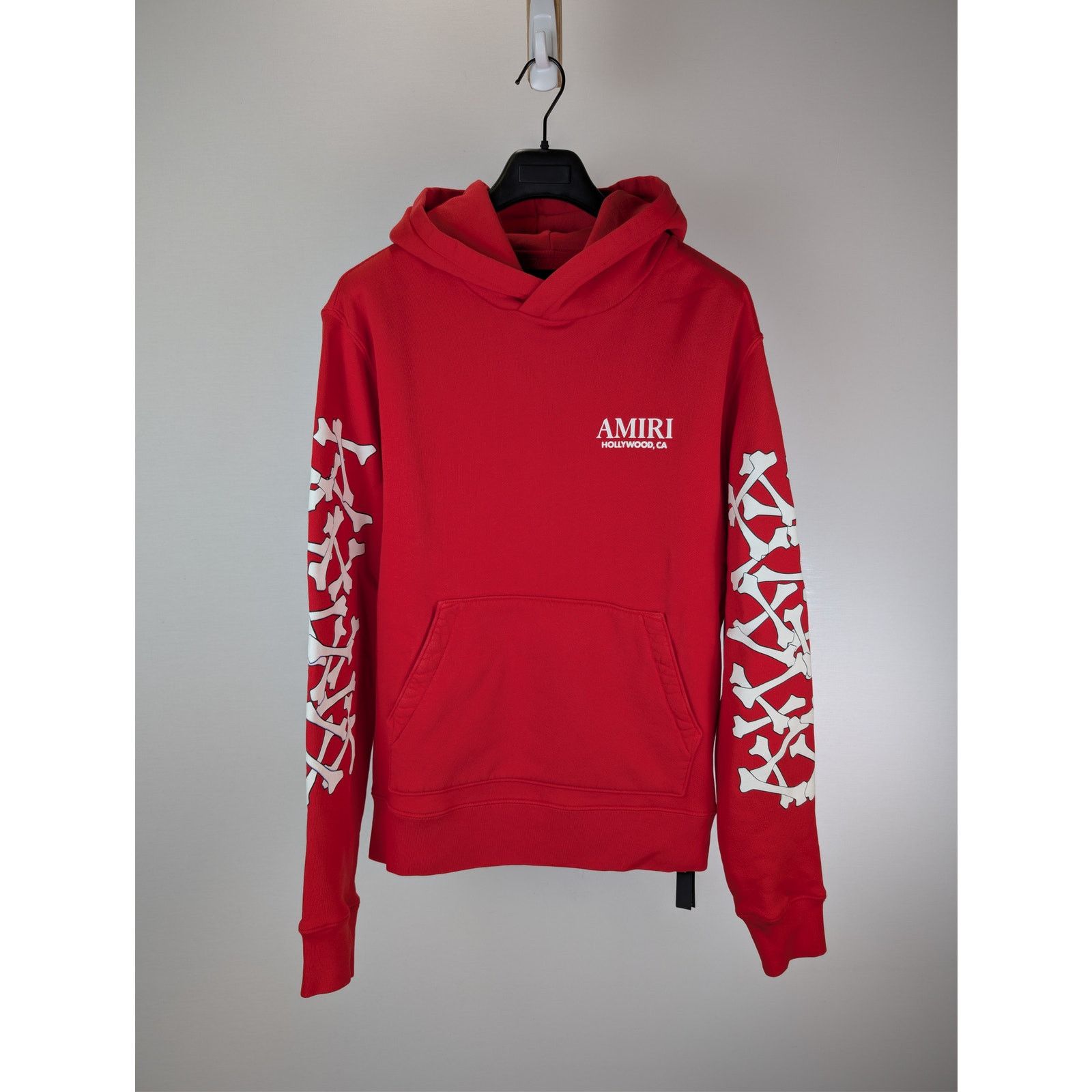 Amiri o1rshd1 Bones Stacked Hoodie in Black Size US XL / EU 56 / 4 - 1 Thumbnail