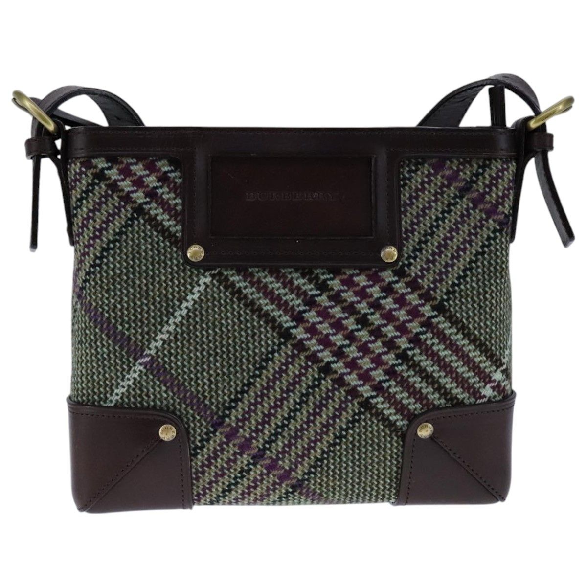Burberry Multicolour Wool Shoulder Bag (Pre-Owned) Size ONE SIZE - 1 Thumbnail