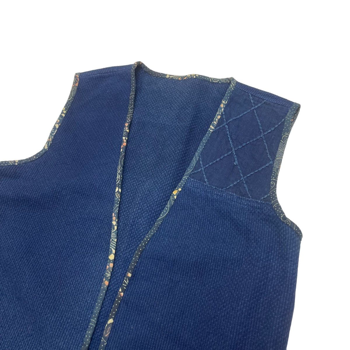 Indigo Japanese Brand Vest Indigo Button Less Size US S / EU 44-46 / 1 - 3 Thumbnail