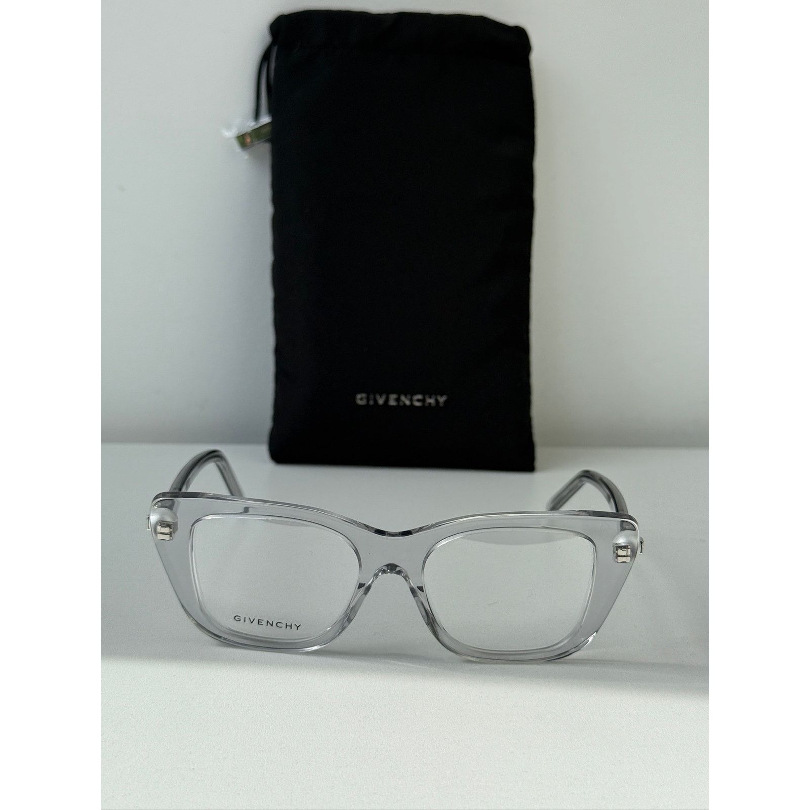 Givenchy NEW Givenchy GV50047I Cat Eye Pearl Crystal Grey Frames Size ONE SIZE - 4 Thumbnail