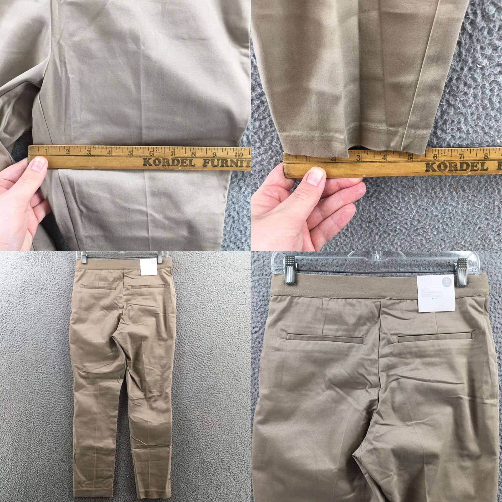 H&M H&M Dress Pants Womens 8 Beige Mid Rise Casual Zip Dress Pants Women Size 30" / US 8 / IT 44 - 8 Thumbnail