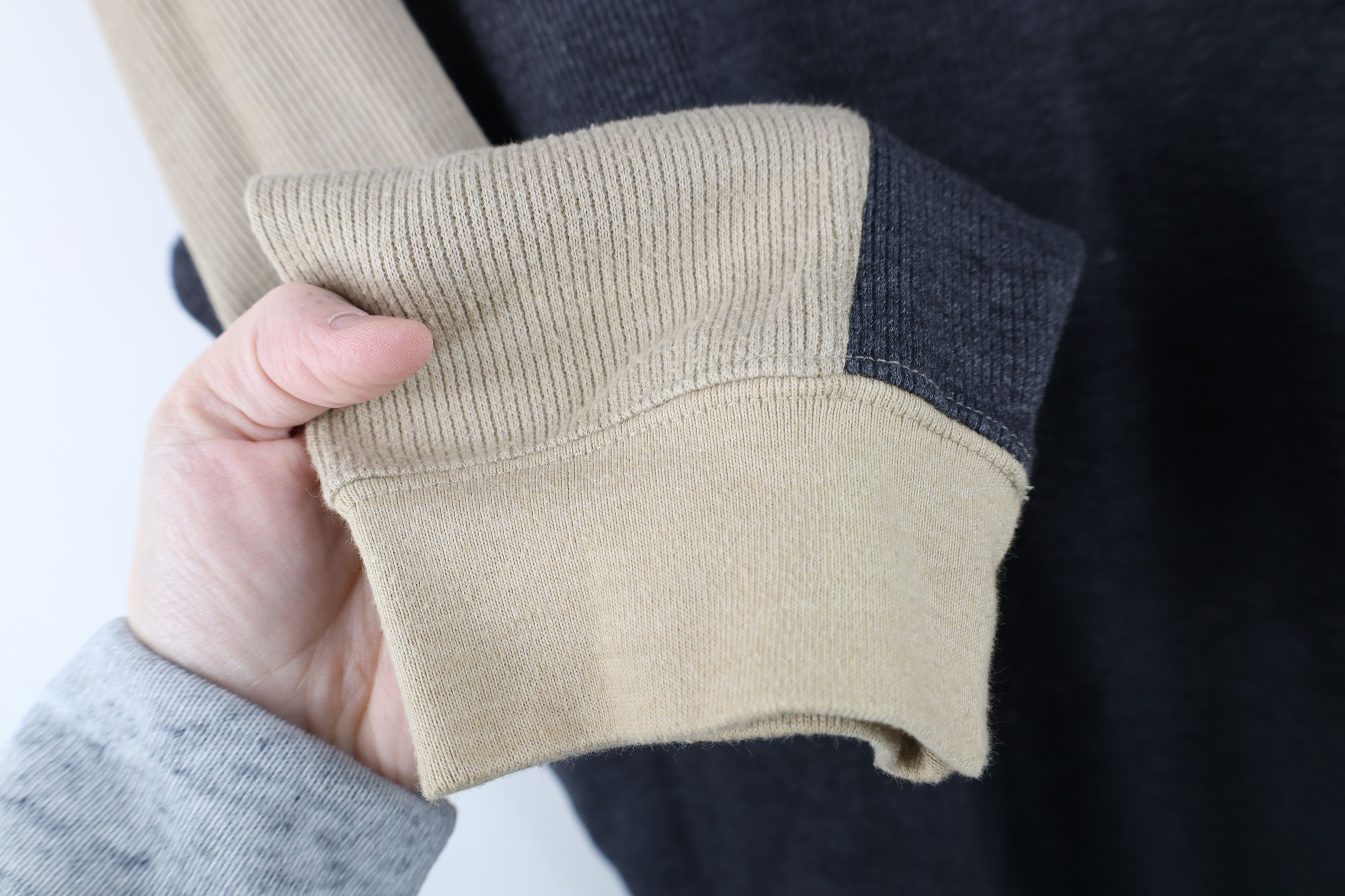 Vintage Vintage 90s Y2K Streetwear Ribbed Knit Long Sleeve T-Shirt Size US XL / EU 56 / 4 - 7 Thumbnail
