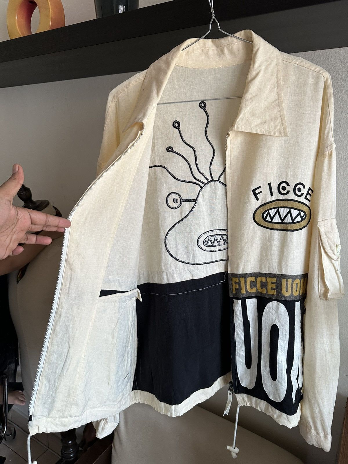 Yoshiyuki Konishi 1990s Yashiyuki Konishi ficce Uomo Alien Jacket Size US L / EU 52-54 / 3 - 10 Thumbnail