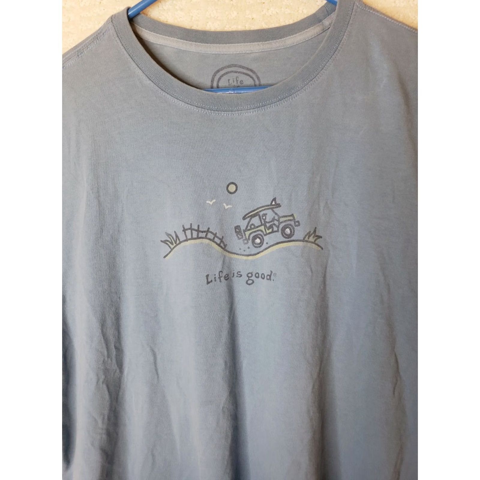 Life is Good Life is Good Men's T-Shirt L Blue Surf Beach Short Sleeve Tee Shirt Surf Board Jam Size US L / EU 52-54 / 3 - 3 Thumbnail