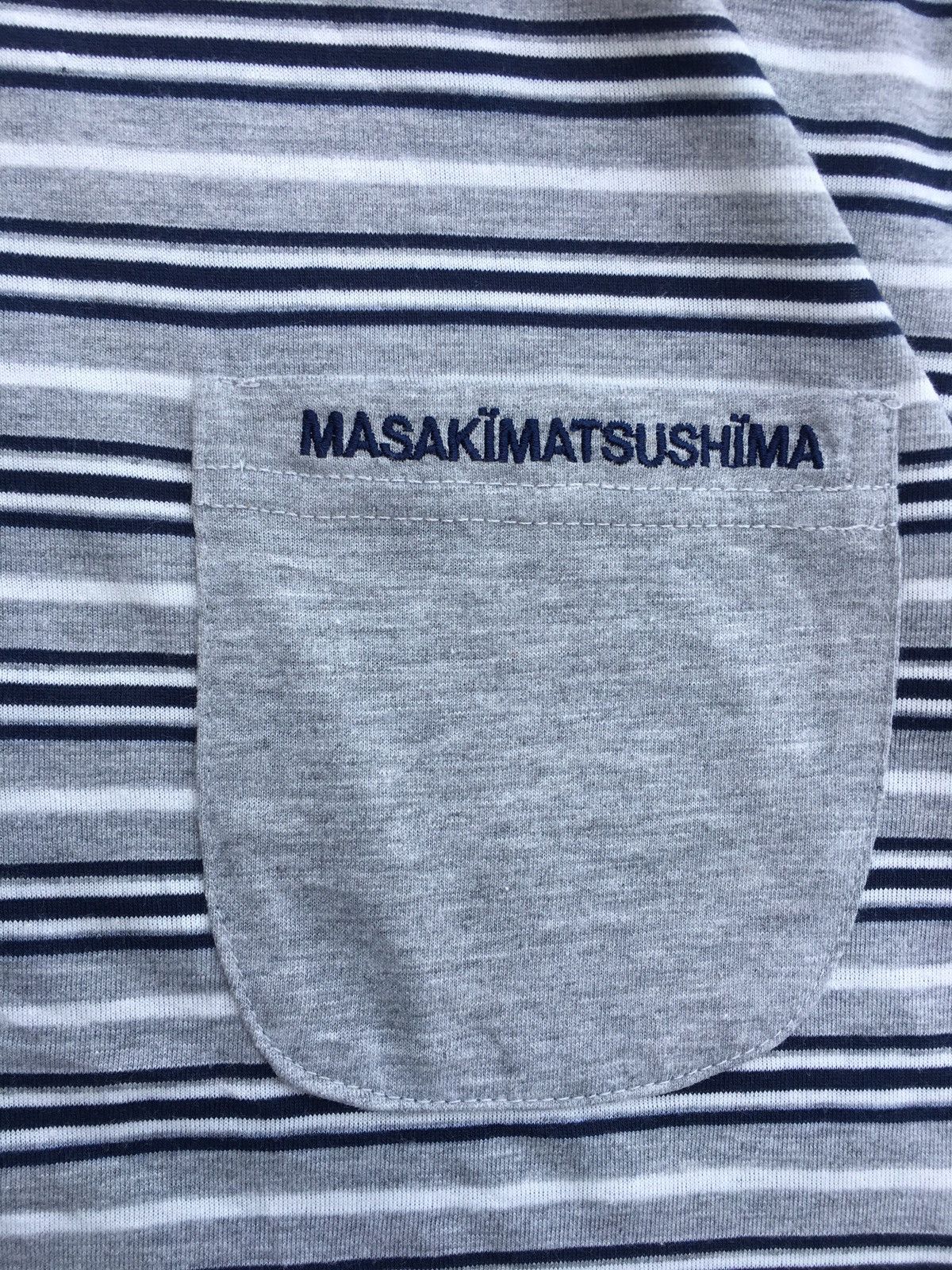 Masaki Matsushima Rare Vintage Masaki Matsushima Stripes Tshirt Size US L / EU 52-54 / 3 - 7 Thumbnail