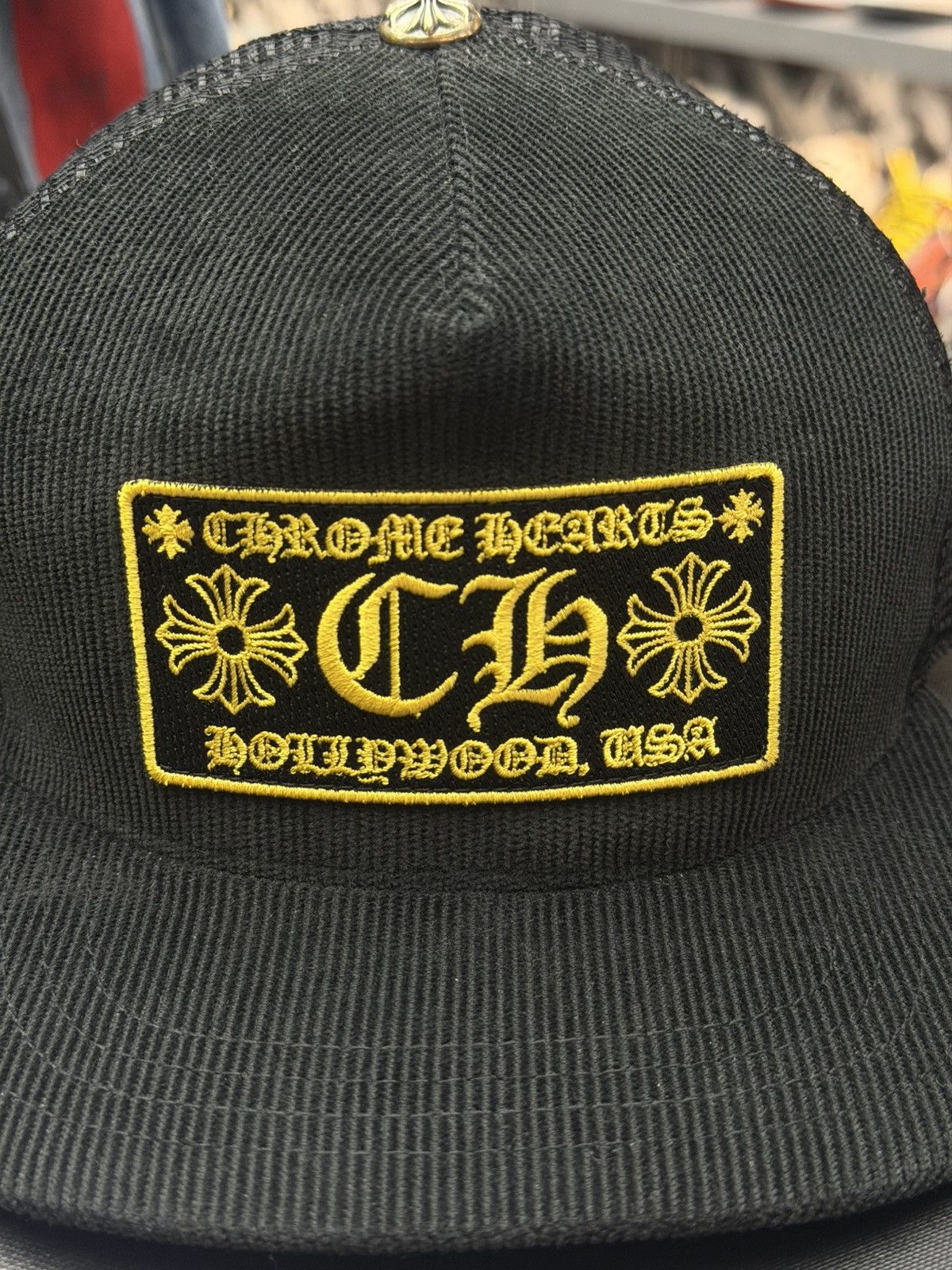 Chrome Hearts Chrome Hearts Hollywood Corduroy Trucker Hat Size ONE SIZE - 6 Thumbnail