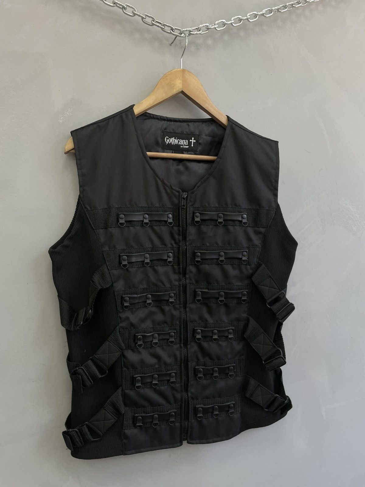 Le Grande Bleu (L.G.B.) Hype tactical bondage hysteric glamour style gothic vest Size US M / EU 48-50 / 2 - 2 Thumbnail
