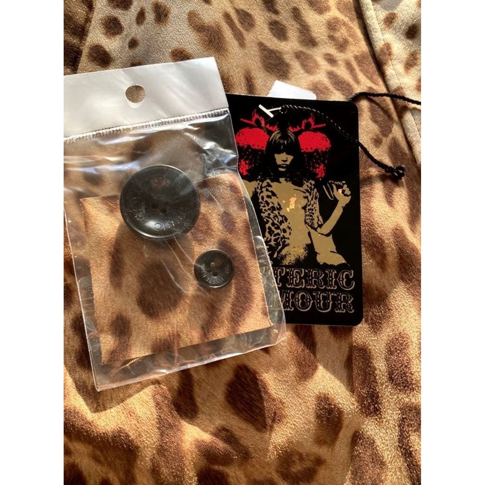 Hysteric Glamour Hysteric Glamour Leopard Print Coat Waist Belt A-Line Made in Japan Free Womens Size ONE SIZE - 6 Thumbnail
