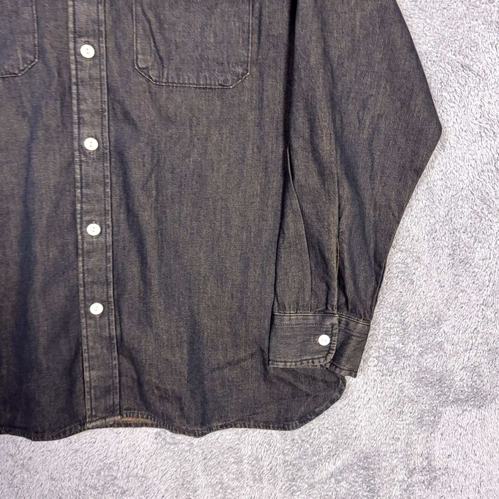 Levi's Levi'S Denim Shirt - Mens L Workwear Long Sleeve - Blue Classic Casual Size US L / EU 52-54 / 3 - 2 Thumbnail