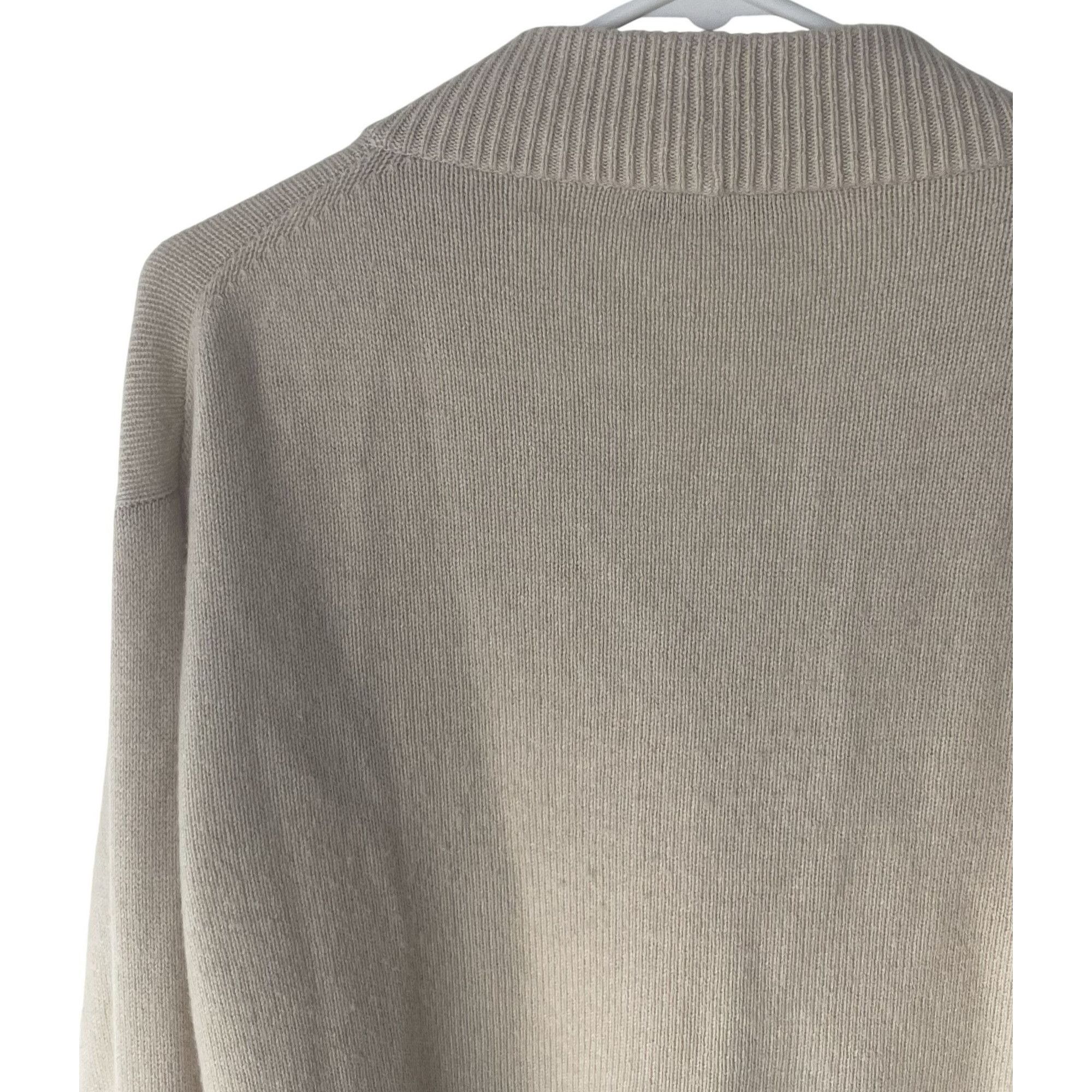 Miu Miu Miu Miu Beige Wool Button-Up Cardigan With Pink Crystal Logo Size XS / US 0-2 / IT 36-38 - 4 Thumbnail