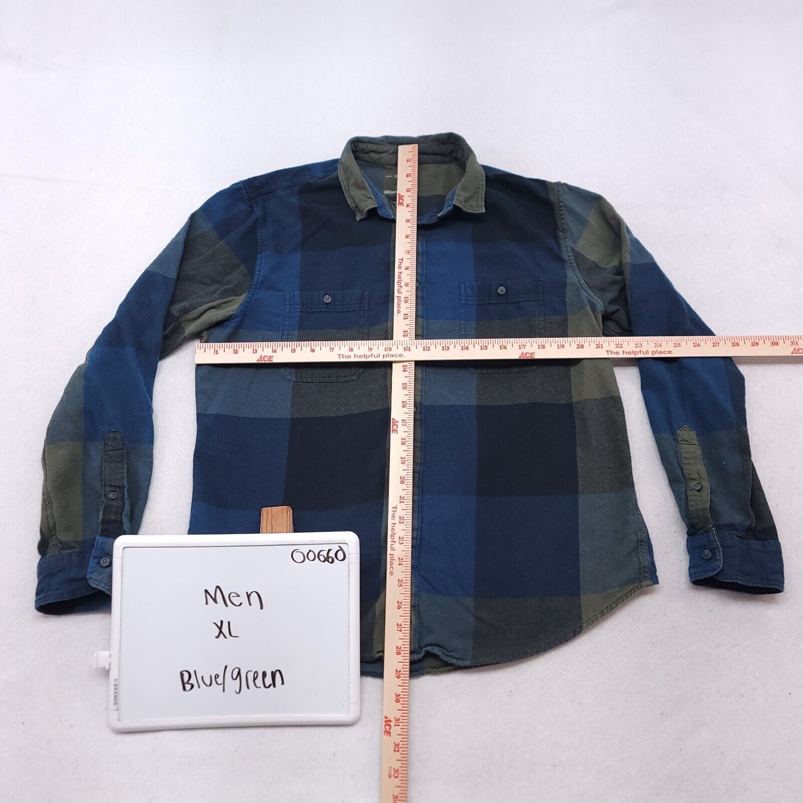 Urban Pipeline Urban Pipeline Gingham Flannel Shirt Mens Size XL Green Size US XL / EU 56 / 4 - 6 Thumbnail