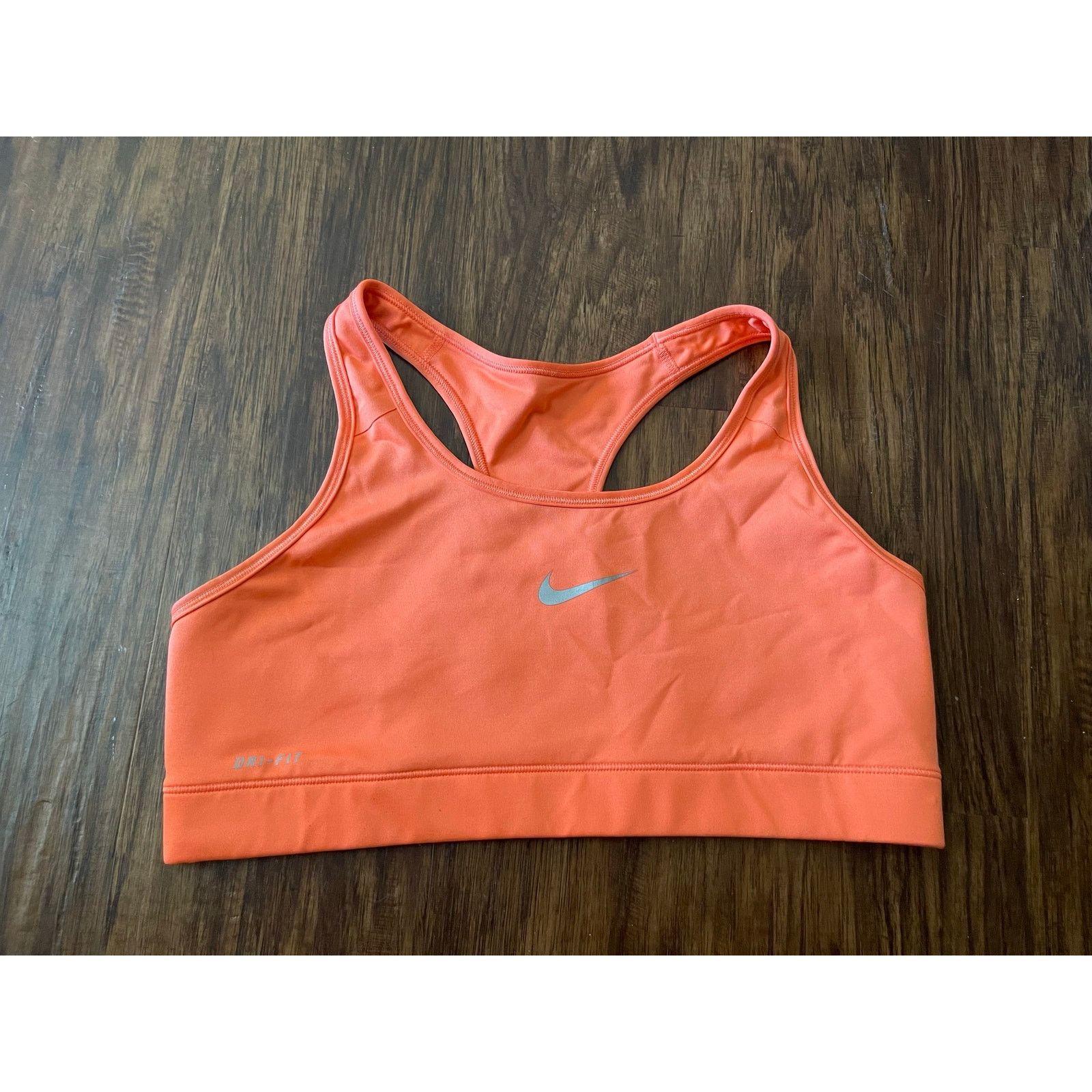 Nike Womens M/l Coral Sports Bra in Orange