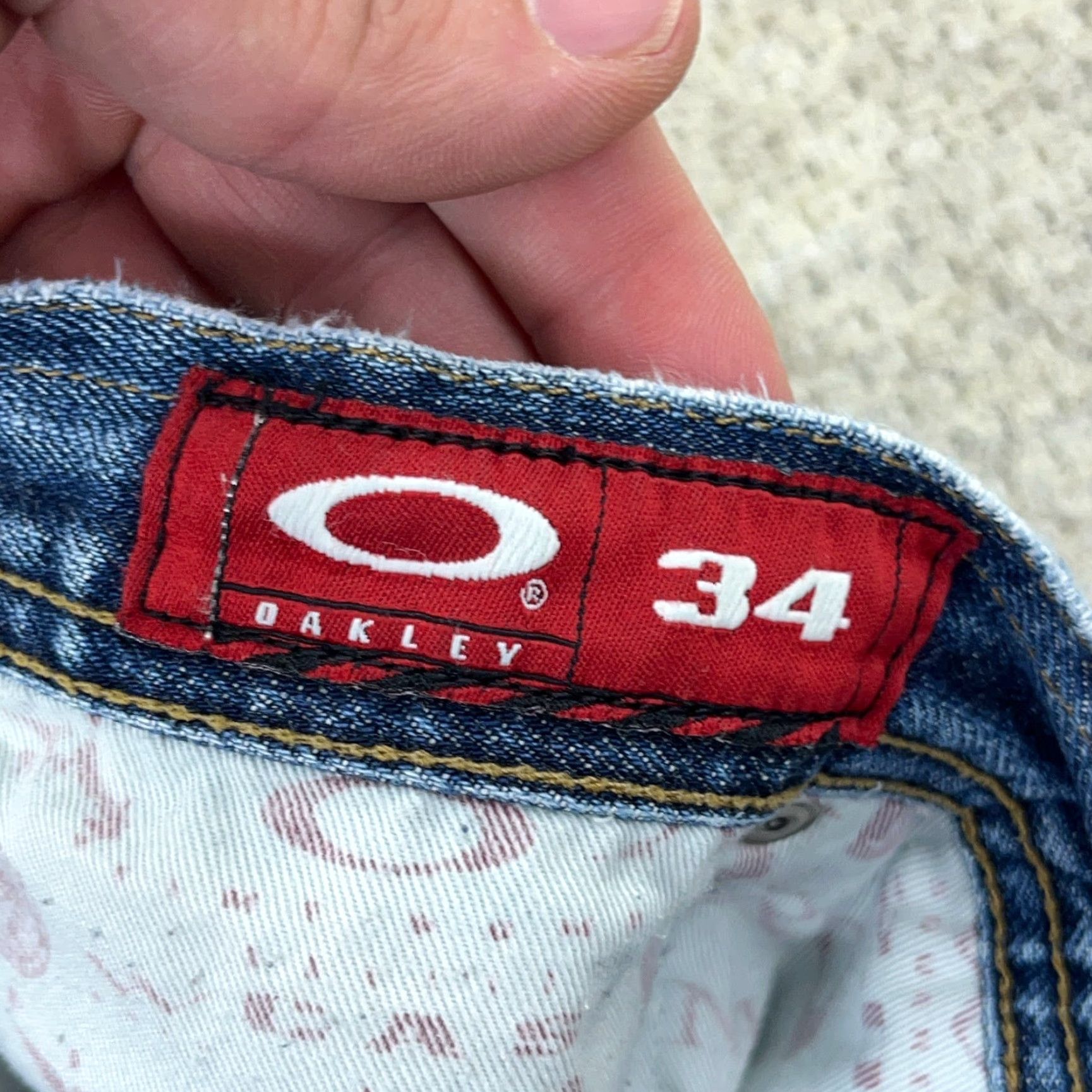 Oakley VINTAGE Oakley Jeans Men 34x30 Denim Straight 90s Grunge Blue Mens Size US 34 / EU 50 - 5 Thumbnail