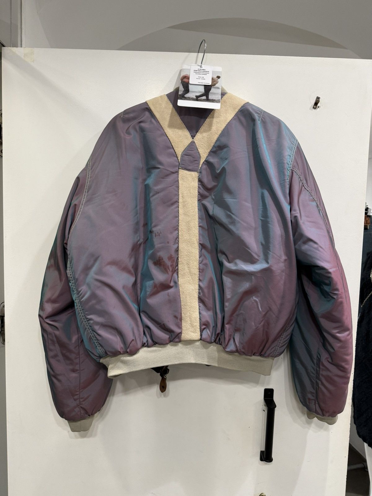 Giorgio Armani A/W1993 Emporio Armani iridescent oversized bomber jacket Size US M / EU 48-50 / 2 - 16 Thumbnail
