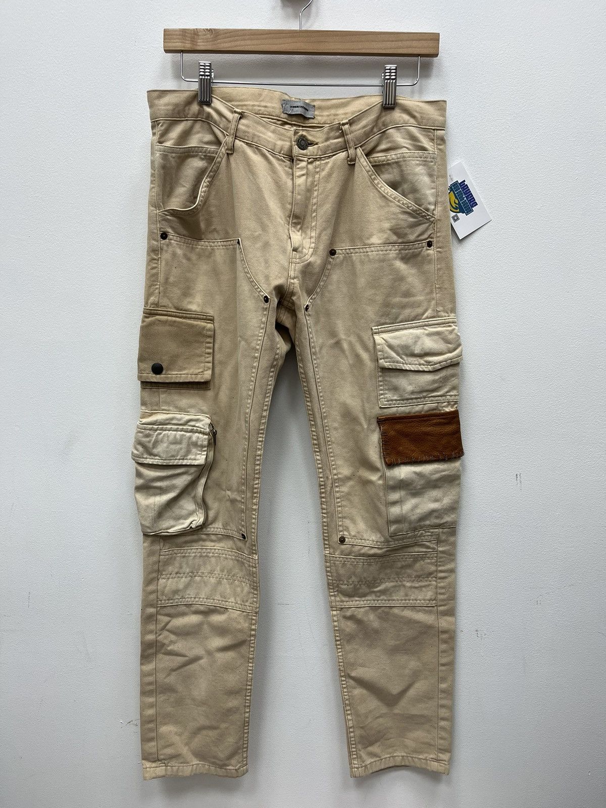 Image of Undercover Ss12 “Open Strings” Beige Cargo Pants Size 3, Men's